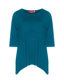 Peter Luft 3/4 sleeve jersey T-shirt Petrol