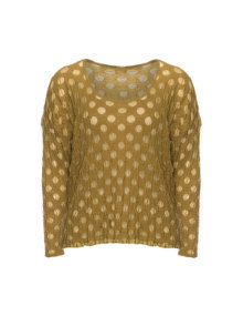 Boris Patterned long sleeve top Curcuma