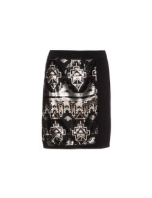 Manon Baptiste Jersey skirt Black / Versicolour