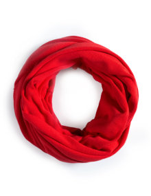 Isolde Roth Cotton snood Red