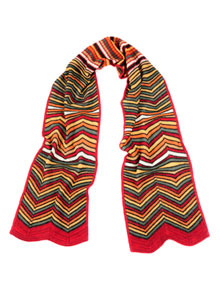 M Missoni Mohair scarf Wine-Red / Camel
