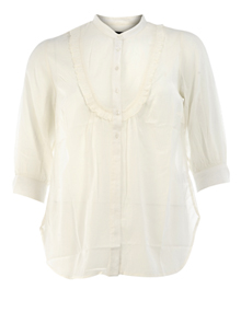 Carmakoma Ruched blouse Vanilla