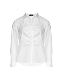 Samoon Elegant ruffled blouse White