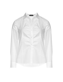 Samoon Elegant ruffled blouse White