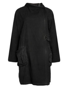 Barbara Speer Short cotton coat Black