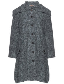 Exelle Textured coat with wool Grey / Black