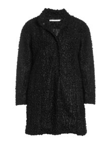 Studio Bouclé short coat  Black