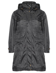 Zizzi Coat with hood Black