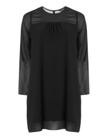 Anna Scholz Elegant dress with sheer areas Black
