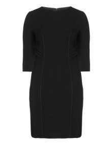 Basler Elegant dress with pintucks Black