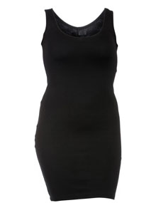 Carmakoma Elastic underneath jersey dress Black