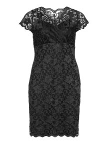 Eve Dress with lace Black