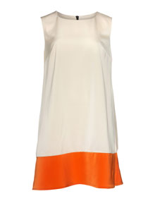 Manon Baptiste 2-tone look dress Cream / Orange