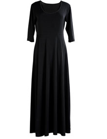 Manon Baptiste Long Jersey-Dress Black