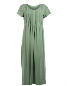 Manon Baptiste Longline cotton dress  Light-Green