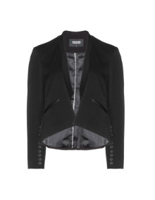 Carmakoma Blazer with leather details Black