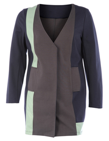 Manon Baptiste Straight cut jacket Dark-Blue / Mint