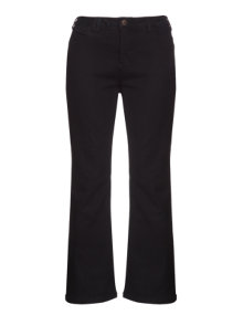 Zizzi Identity Boot cut jeans with a slight flare Black