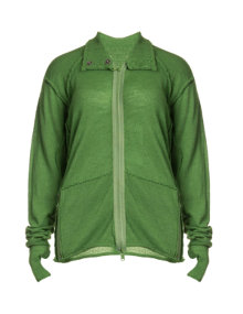 Barbara Speer Wool jacket with thumb hole Light-Green