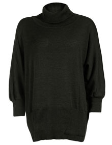 Isolde Roth Wool-blend long sweater Black