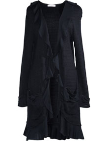 Manon Baptiste Long jacket Black