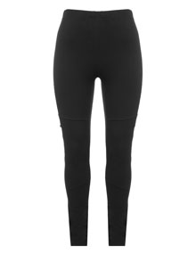 Studio Leggings with zip at the legs Black