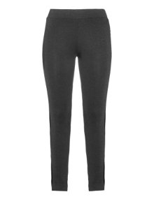 Studio Leggins with inserts in leather look Anthracite / Black