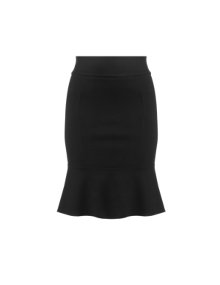 Carmakoma Fluted Hem Skirt Black