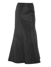 Weise  Long fishtail skirt Black / Glossy