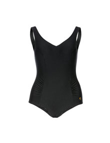Palm Beach Swimsuit with lateral gathers  Black