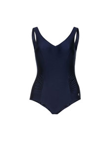 Palm Beach Swimsuit with lateral gathers  Dark-Blue