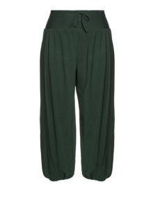 Isolde Roth Balloon trousers from cotton Dark-Green