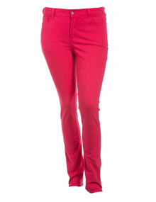 NYDJ Slim-cut cotton trousers Pink