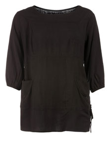 Isolde Roth Tunic with linen Black