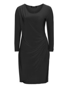 Verpass Draped jersey dress Black