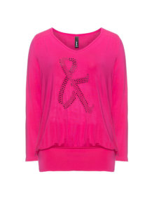 Yppig Rhinestones longsleeve Pink