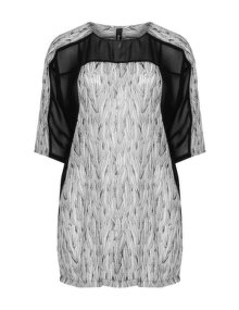 Yppig Printed tunic Black / Light-Grey