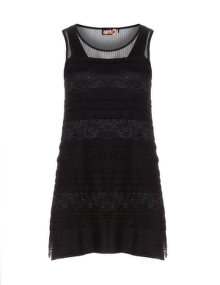 Aprico Tulle and lace top Black