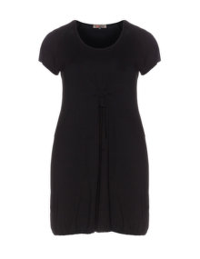 Exelle Jersey shirt with bow Black