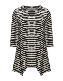 Pont Neuf Pocket jersey top Sand / Black
