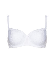 Chantelle Mutine half cup balconette bra White