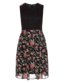 Manon Baptiste Floral printed dress Black / Versicolour