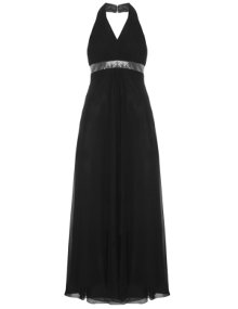 Weise  Evening chiffon dress Black / Silver