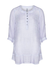 Zhenzi Blouse with rivet appliqués Lilac