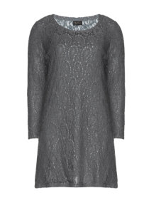 Replace Dress from lace and paisley pattern Grey