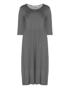 Isolde Roth Jersey dress with inverted pleats Grey