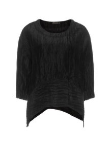 Grizas Linen silk t-shirt Black