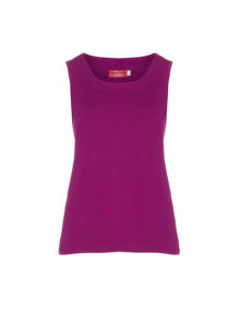 Peter Luft A-line Jersey Top Berry-Purple