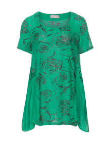Kekoo Cotton t-shirt Green / Black
