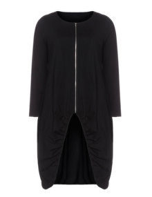 Isolde Roth Jersey jacket with sophisticated seam Black
